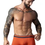 Alternative view of 160-299 Soo Cumfy Boxer Brief Color Orange Size M