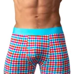 160-306 So Comfy Gingham Boxer Brief Color Gingham Print Size L