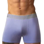 161-306 So Comfy Gingham Boxer Brief Color Purple Size L