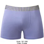 161-306 So Comfy Gingham Boxer Brief Color Purple Size M - Image 8