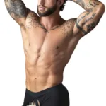 Alternative view of 162-304 Open Ended Moonshine Short Open Front Elastic Cock Ring Color Black Size L/XL