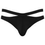 237-308 Eco Cozy Cutout Thong Color Black Size S/M - Image 5