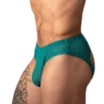 330-305 Ripple Moon Jock Color Teal Size L/XL