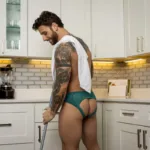 330-305 Ripple Moon Jock Color Teal Size S/M - Image 5