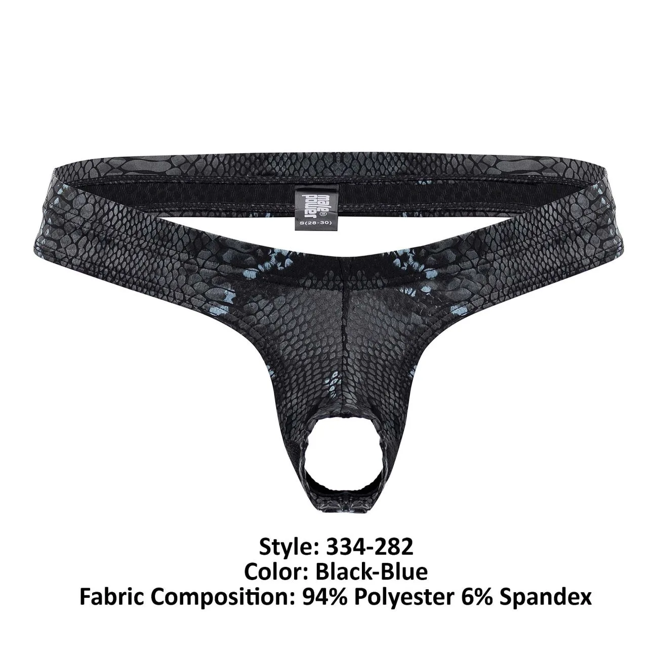 334-282 S-naked Power Sock Color Black-Blue Size S/M - Image 6