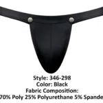 346-298 Oh Snap Snap Off Jock Color Black Size S/M - Image 9