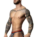 349-299 Soo Cumfy Jock Color Navy-Orange Size S/M
