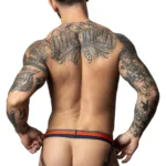Alternative view of 349-299 Soo Cumfy Jock Color Navy-Orange Size S/M
