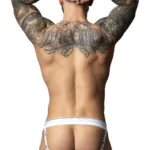 Alternative view of 349-299 Soo Cumfy Jock Color White-Black Size S/M