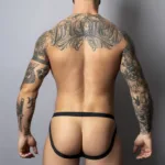 349-300 Hot Mesh Jock Color Black-Red Size L/XL - Image 4