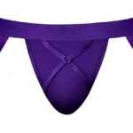 350-302 Eggplant Crossover Jock Color Plum Size S/M - Image 5