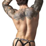 Alternative view of 351-303 Gridlocked Strappy Ring Jock Color Printed Size L/XL