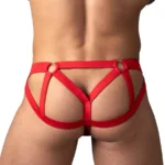 Alternative view of 352-307 Mesh 2 Strappy Ring Jock Color Red Size S/M