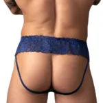 Alternative view of 360-280 Sassy Lace Skirt Jock Color Navy Size S/M