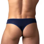 Alternative view of 409-280 Sassy Lace Open Ring Thong Color Navy Size L/XL