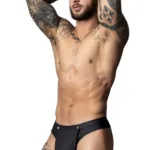 410-298 Oh Snap Snap off Thong Color Black Size S/M - Image 3