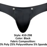 410-298 Oh Snap Snap off Thong Color Black Size S/M - Image 10