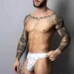 412-299 Soo Cumfy Thong Color White-Black Size S/M - Image 3