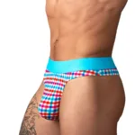 412-306 So Comfy Gingham Thong Color Gingham Print Size L/XL