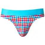 412-306 So Comfy Gingham Thong Color Gingham Print Size S/M - Image 6