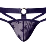 416-291 Love Star Thong with Ring Color Purple Size S/M - Image 5