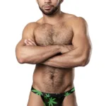 433-294 Hazy Dayz Micro Thong Color Pot Leaf Size L/XL