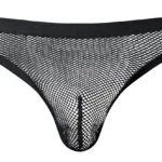 441-11C Fishnet 2 Bong Thong Color Black Size S/M - Image 3
