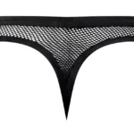 441-11C Fishnet 2 Bong Thong Color Black Size S/M - Image 4