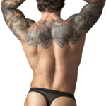 Alternative view of 441-11C Fishnet 2 Bong Thong Color Black Size S/M