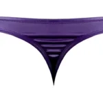 447-302 Eggplant Crossover Thong Color Plum Size L/XL - Image 5