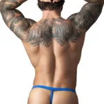 Alternative view of 449-11C Fishnet 2 G-String Color Royal Size Only Size