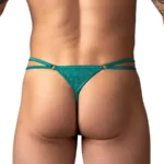 Alternative view of 456-305 Ripple Micro V String Color Teal Size S/M