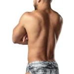 486-286 Dirty Denim Bikini Color Denim Print Size XL - Image 3