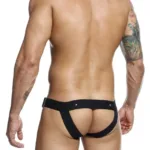 Alternative view of DMBL01 DNGEON Cockring Jockstrap Color Black Size Only Size
