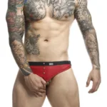 DMBL01 DNGEON Cockring Jockstrap Color Red Size Only Size