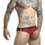 DMBL01 DNGEON Cockring Jockstrap Color Red Size Only Size - Image 3