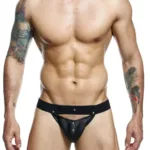 DMBL04 DNGEON Peakaboo Jockstrap Color Black Size Only Size