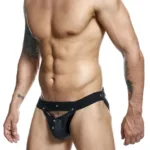 DMBL04 DNGEON Peakaboo Jockstrap Color Black Size Only Size - Image 3