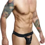DMBL04 DNGEON Peakaboo Jockstrap Color Black Size Only Size - Image 5