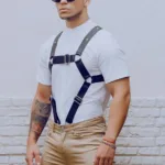 DMBL07 DNGEON Cross Cockring Harness Color Black Size Only Size - Image 15