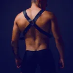 DMBL09 DNGEON Cross Chain Harness Color Black Size Only Size - Image 9
