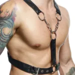 DMBL09 DNGEON Cross Chain Harness Color Black Size Only Size - Image 5