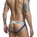 Alternative view of MBL107 MOB Classic Fetish Jock 3 Inches Jockstrap Color Royal Size 3XL