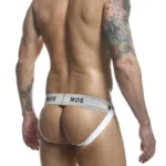 Alternative view of MBL107 MOB Classic Fetish Jock 3 Inches Jockstrap Color White Size 2XL