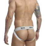 MBL107 MOB Classic Fetish Jock 3 Inches Jockstrap Color White Size L - Image 5