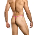 Alternative view of MBL24 Tear Drop Thongs Color Hot Pink Size Only Size