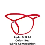 MBL24 Tear Drop Thongs Color Red Size Only Size - Image 7