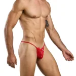 MBL27 Lace Thongs Color Red Size L/XL - Image 4
