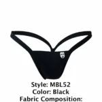 MBL52 Y Buns Thongs Color Black Size XL - Image 7