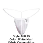 MBL59 Mesh G-String Color White Mesh Size S/M - Image 7